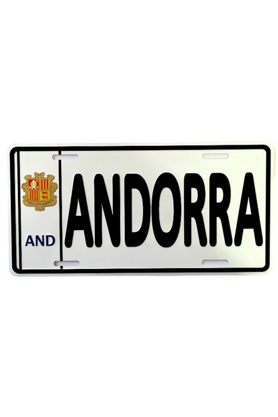 PLACA MATRICULA D'ANDORRA